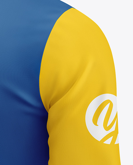 Men s T Shirt Long Sleeve Mockup PSD #1