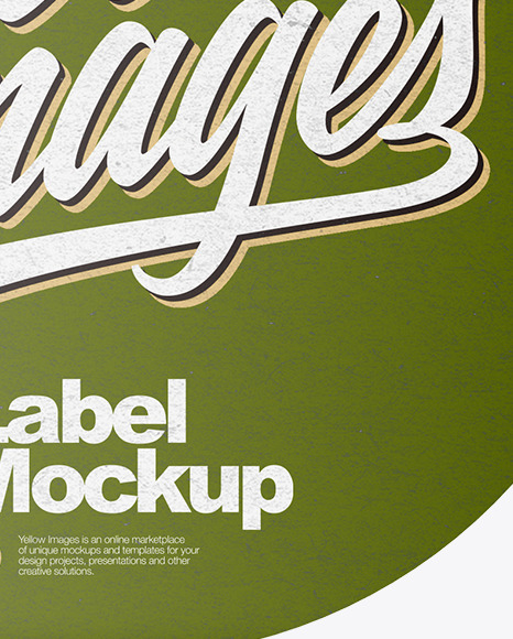 Kraft Paper Label Mockup PSD #1