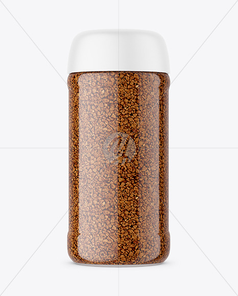 Instant Coffee Glass Jar Mockup PSD #1