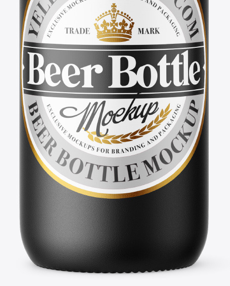 Ceramic Beer Bottle Mockup PSD #6