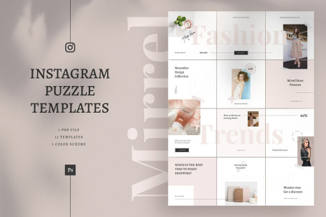 Mirrel Instagram Puzzle Templates