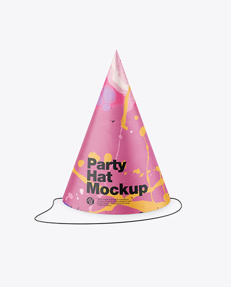 Matte Party Hat Mockup