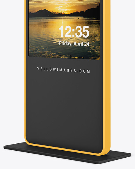 LED Citylight Stand Mockup PSD #1