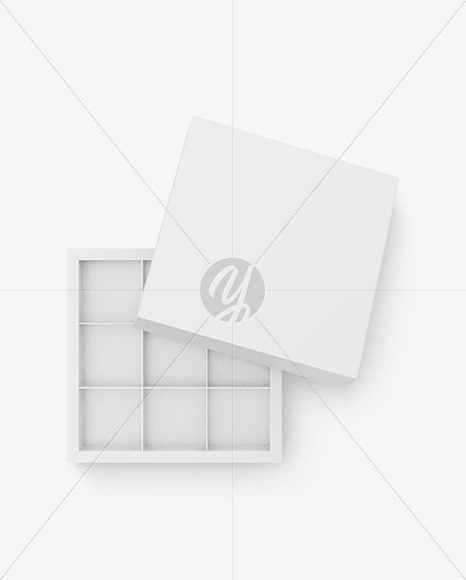 Box of Chocolate Sweets Mockup PSD #3