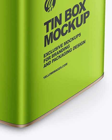 Metallic Tin Box Mockup PSD #6
