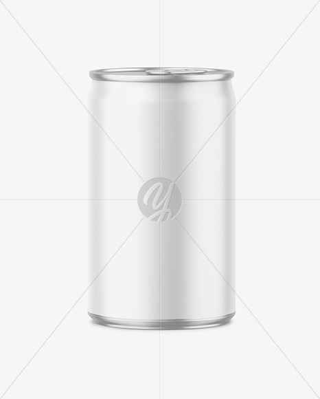 150ml Metallic Drink Can w  Matte Finish Mockup PSD #3