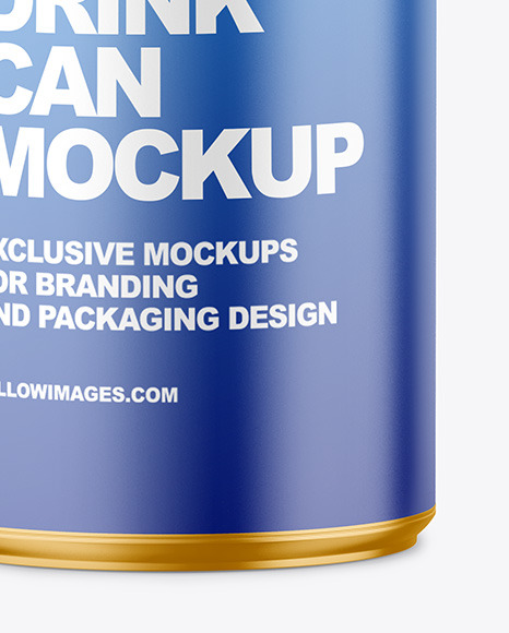 150ml Metallic Drink Can w  Matte Finish Mockup PSD #6
