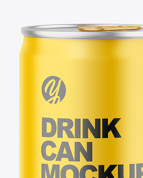 150ml Metallic Drink Can w  Matte Finish Mockup PSD #7