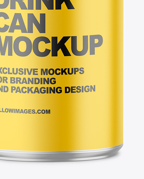 150ml Metallic Drink Can w  Matte Finish Mockup PSD #5