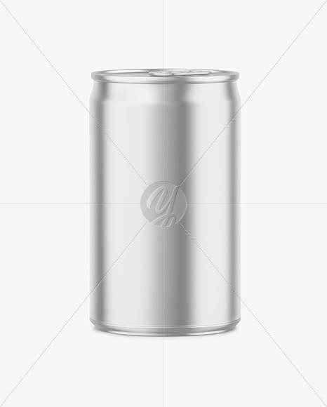 150ml Matte Metallic Drink Can Mockup PSD #3