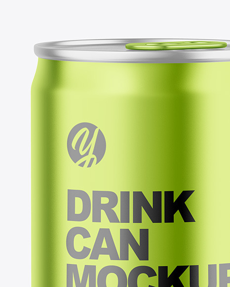 150ml Matte Metallic Drink Can Mockup PSD #7