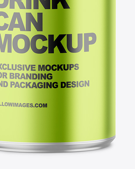 150ml Matte Metallic Drink Can Mockup PSD #5