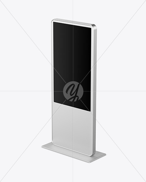 LED Citylight Metallic Stand Mockup PSD #3
