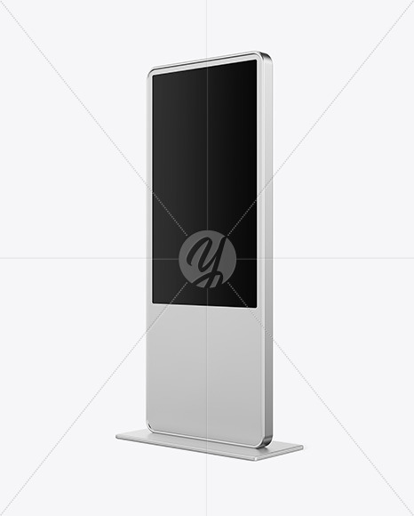 LED Citylight Metallic Stand Mockup PSD #3