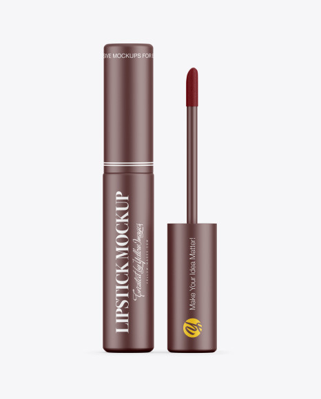 Matte Lipstick Tube Mockup