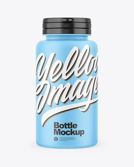 Matte Pills Bottle Mockup