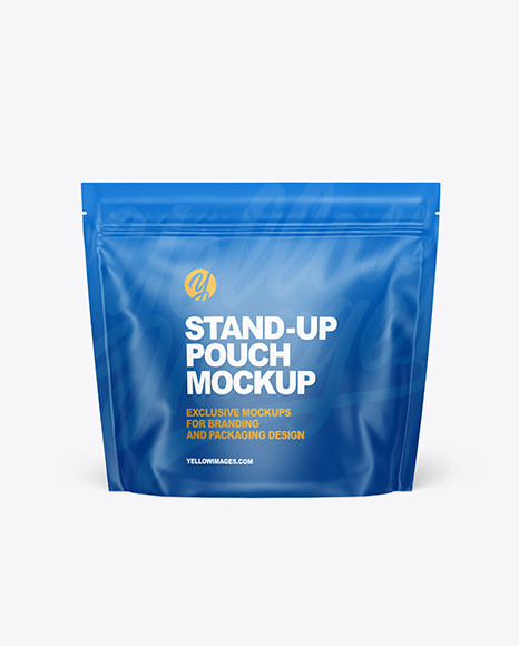 Matte Stand up Pouch Mockup PSD #2
