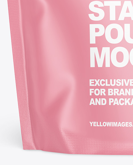 Matte Stand up Pouch Mockup PSD #6