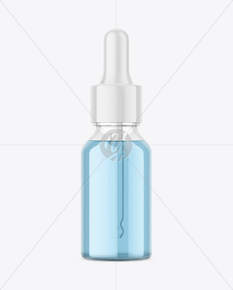 Clear Glass Dropper Bottle Mockup bottle 86347