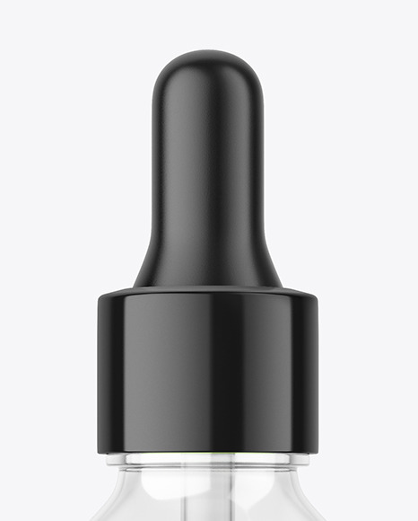 Clear Glass Dropper Bottle Mockup clear 86349