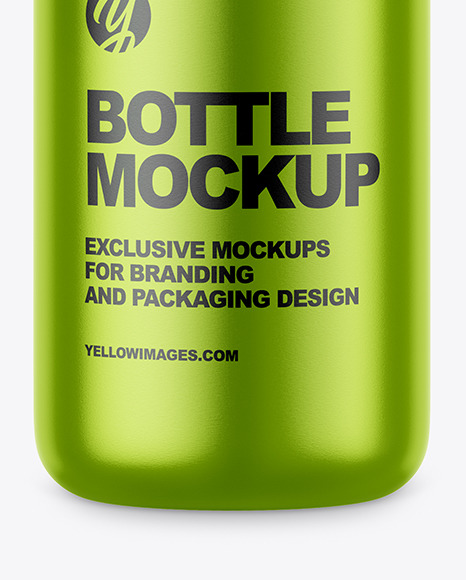 Metallic Bottle Mockup PSD #1