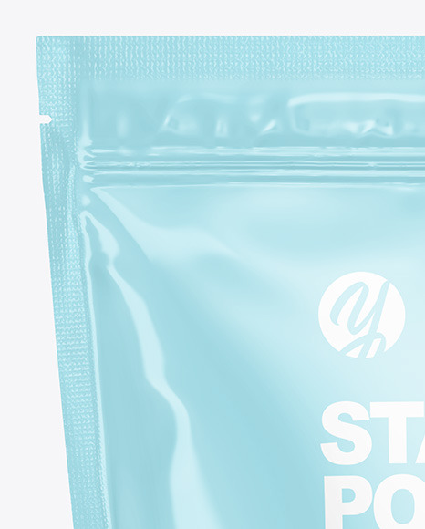 Glossy Stand up Pouch Mockup PSD #1