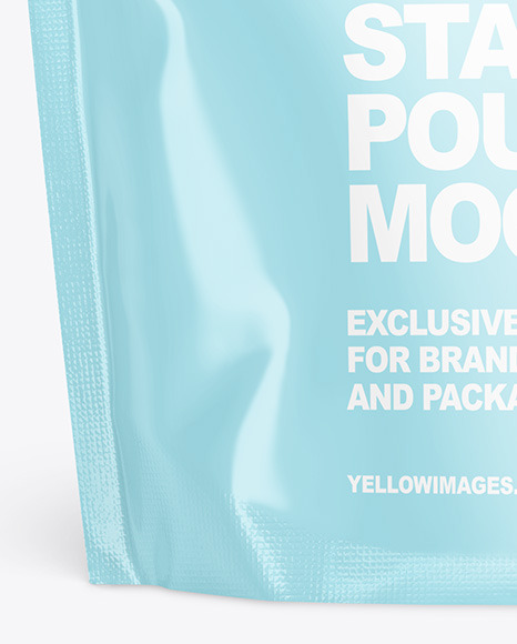 Glossy Stand up Pouch Mockup PSD #6