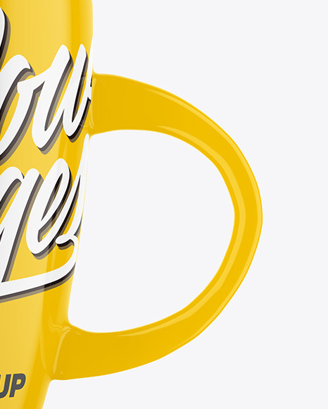 Glossy Mug w  Coffee Splash Mockup PSD #1