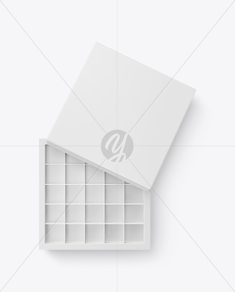 Box of Chocolate Sweets Mockup PSD #3