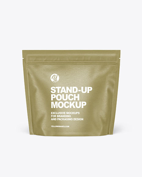 Paper Stand-up Pouch Mockup
