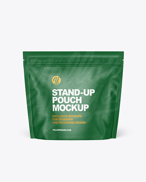 Paper Stand up Pouch Mockup PSD #2