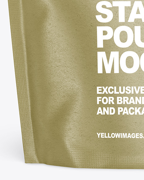 Paper Stand up Pouch Mockup PSD #6