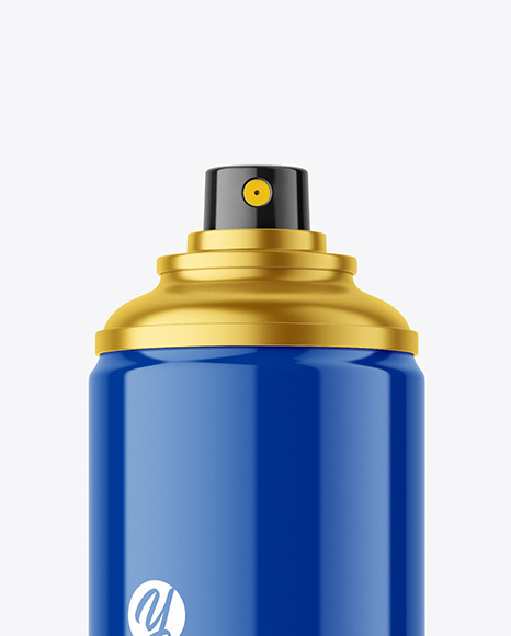 Glossy Spray Bottle Mockup PSD #1