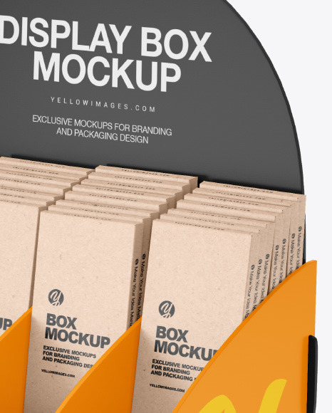 Display Box w  Boxes Mockup   Half Side View PSD #6