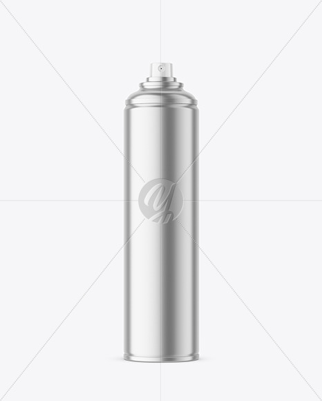 Metallic Spray Bottle Mockup PSD #3