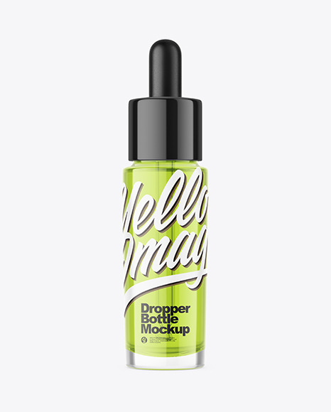 Clear Glass Dropper Bottle Mockup care 86114