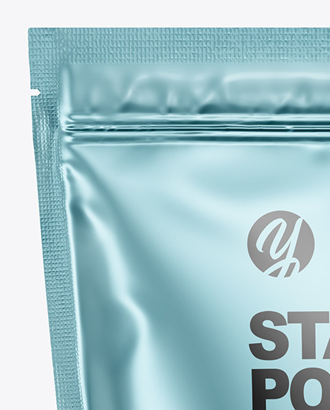 Metallic Stand up Pouch Mockup PSD #1