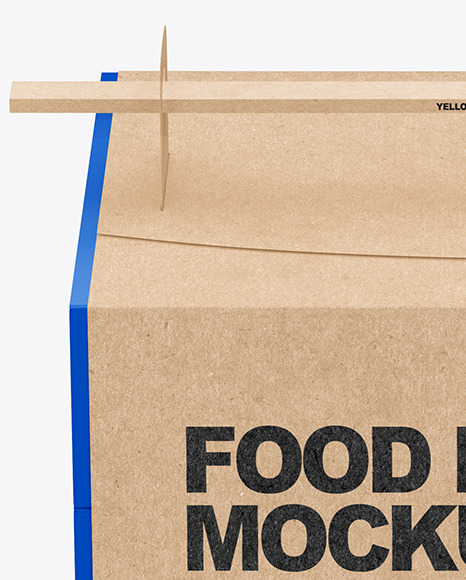 Paper Food Box with Sticks Mockup PSD #6