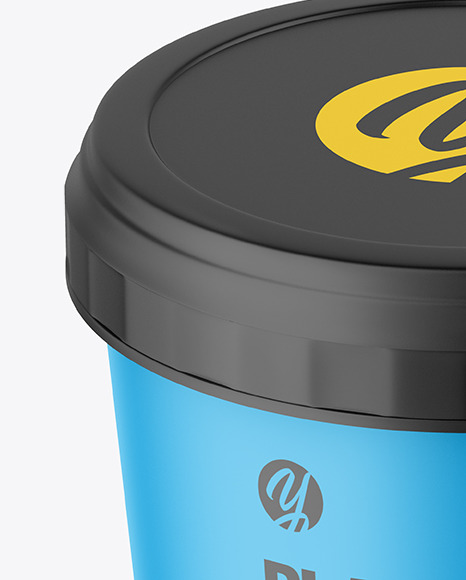 Matte Plastic Cup Mockup PSD #3