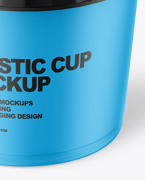 Matte Plastic Cup Mockup PSD #4