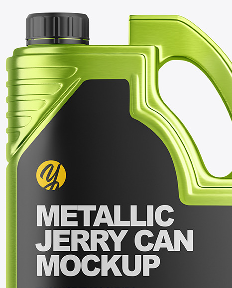 Metallic Jerry Can Mockup PSD #2