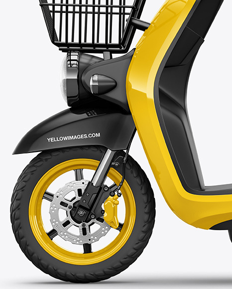 Delivery Scooter Mockup   Side View PSD #6