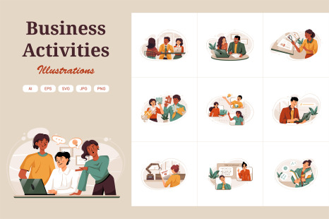 M340_ Business Activities Illustrations