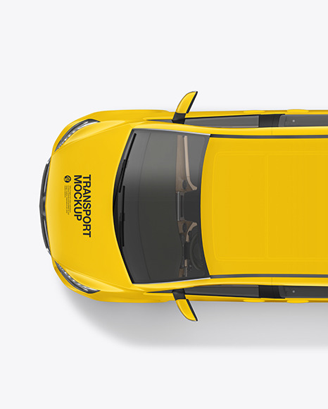 Van Mockup   Top View PSD #4