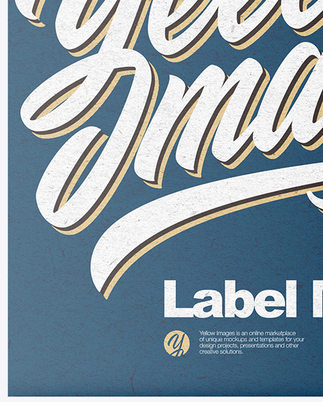 Kraft Paper Label Mockup PSD #1