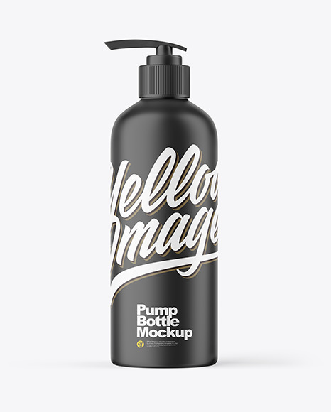 Matte Pump Bottle Mockup