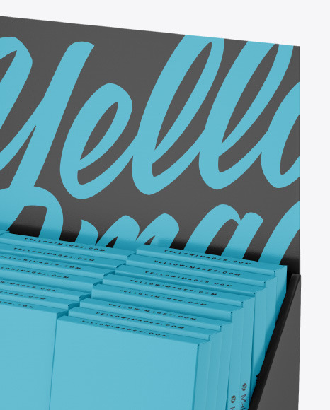 Display Box w  Boxes Mockup   Half Side View PSD #1