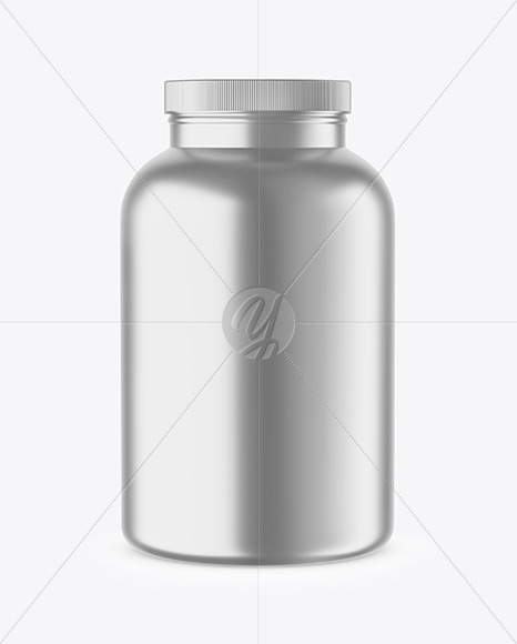 Matte Metallic Jar Mockup PSD #3