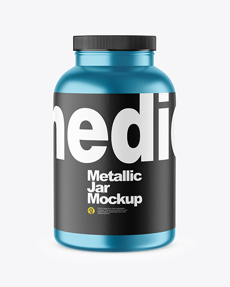 Matte Metallic Jar Mockup
