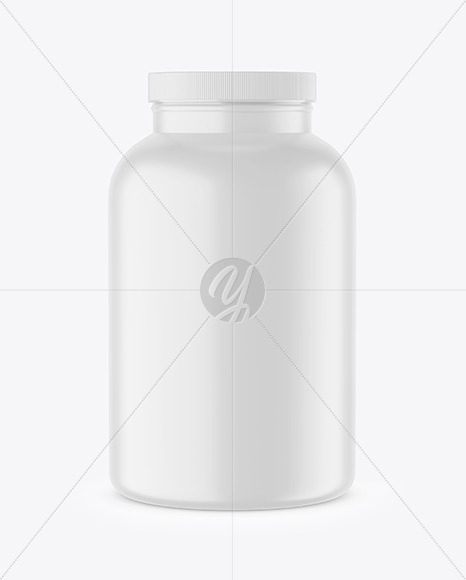 Matte Plastic Jar Mockup PSD #3